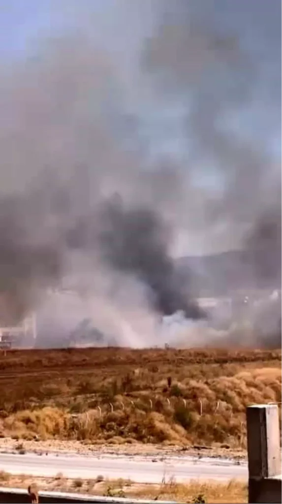 İnegöl’de Anız Yangını Panik Yarattı