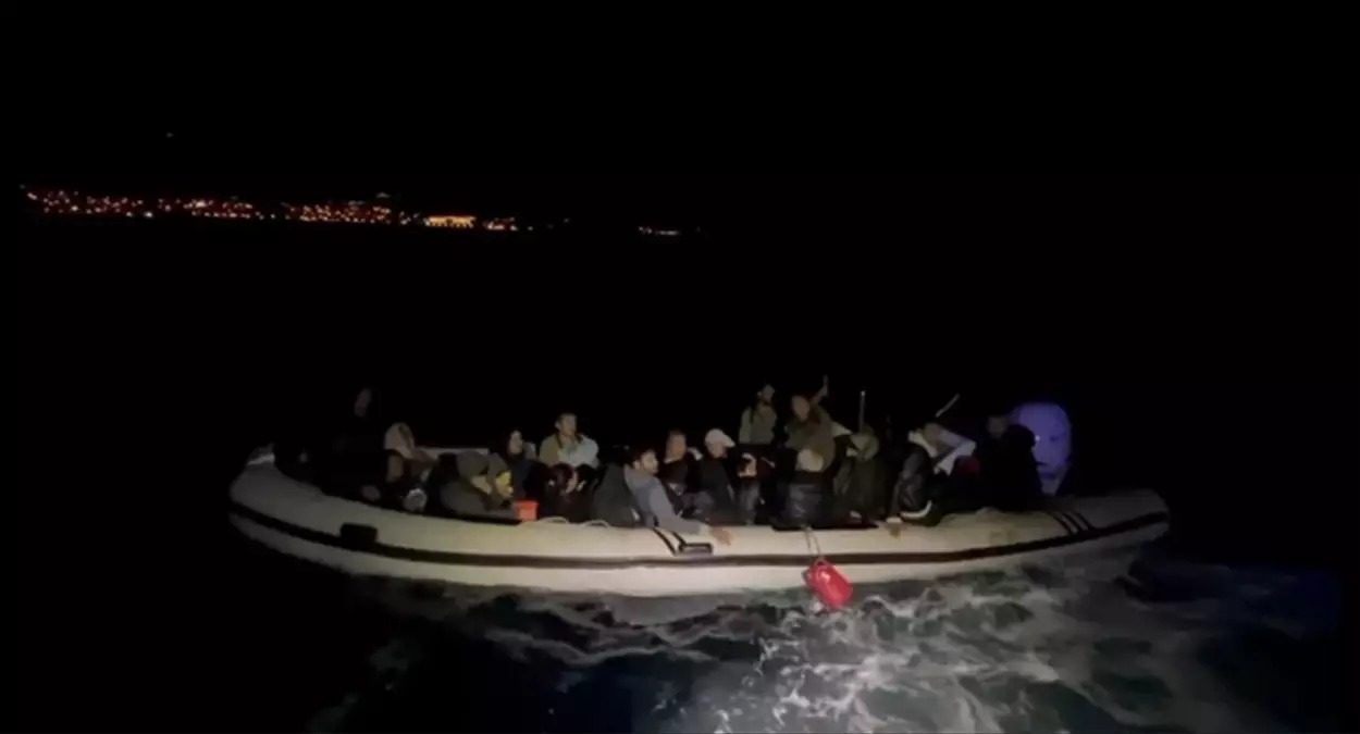 İzmir Karaburun Açıklarında Düzensiz Göçmen Kurtarma Operasyonu