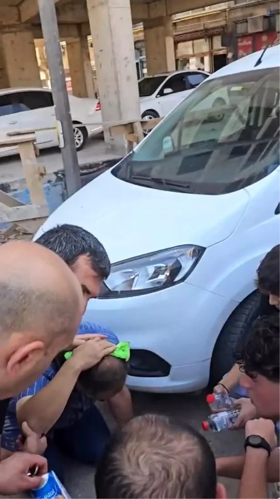 İnşaatın Altından Geçerken Tuğla Düştü, Vatandaş Yaralandı