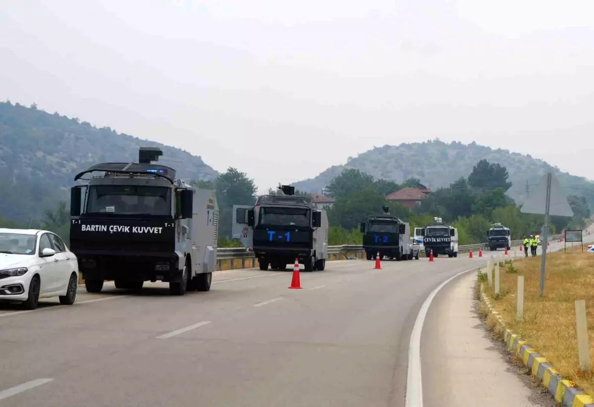 Kastamonu’da Orman Yangınlarına Karşı TOMA’lar Devrede