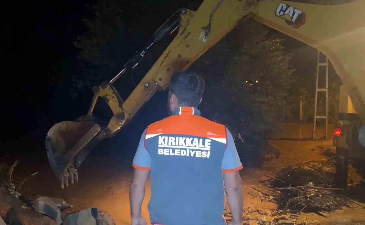 Kırıkkale’yi Sağanak Vurdu: Dereler Taştı