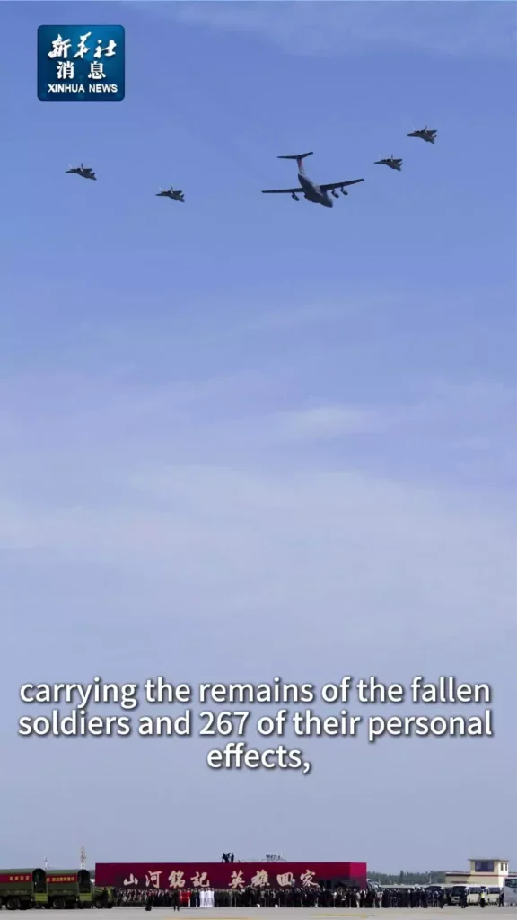 Çin Halk Gönüllüleri Askerlerinin Naaşları Çin’e Getirildi