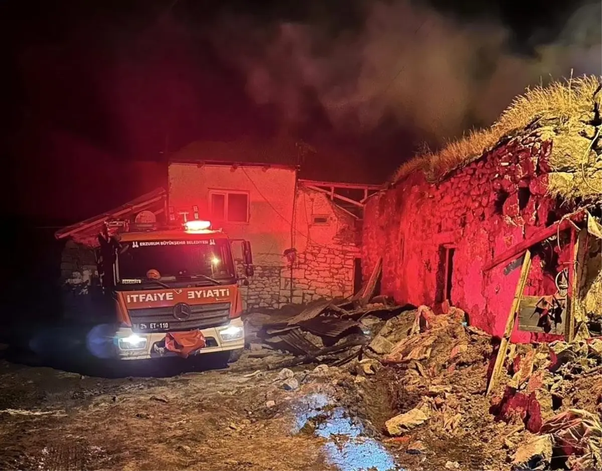 Yangın Kontrol Altına Alındı: Erzurum’da Gece Vakası