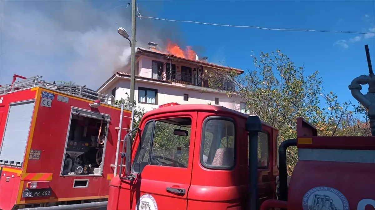 Kütahya’da Gözleme Sırasında Ev Yangını