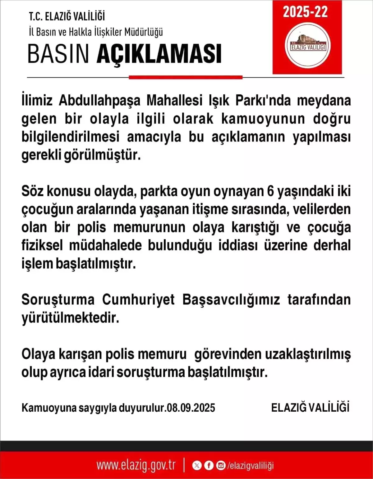 Polis Memurunun Çocuğa Müdahaleye Dair Skandal Olay