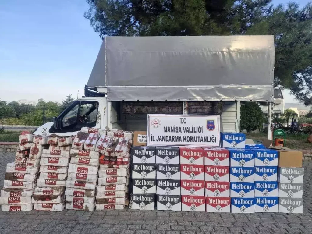 Manisa’da Kaçak Nargile Tütünü ve Sigara Kağıdı Operasyonu