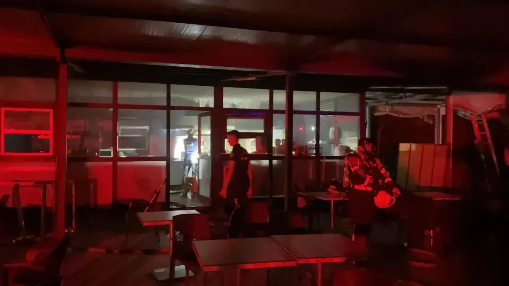 Özel Okulun Kantininde Yangın