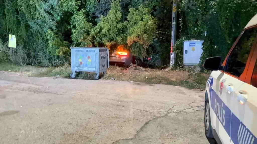 Alkollü Sürücü Fidanlığa Dalıp Kaza Yaptı