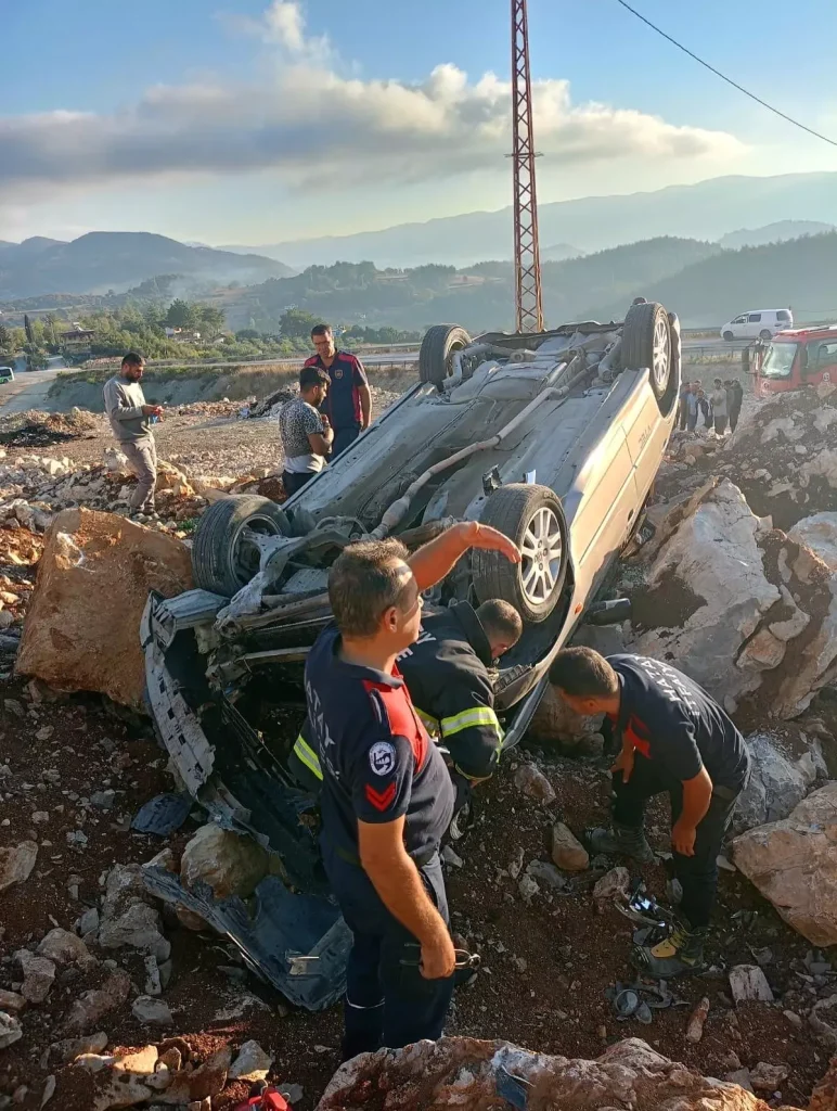 Otomobil Takla Attı: Sürücü Yaralandı!