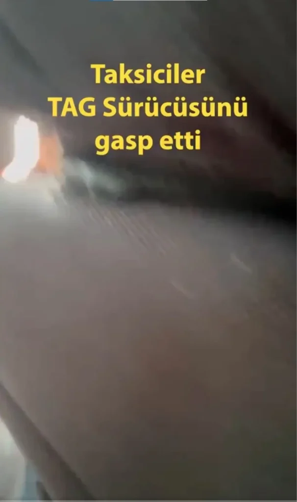 İstanbul’da Taksicilerin Şiddeti: Martı TAG Sürücüsü Zorla Alıkonuldu