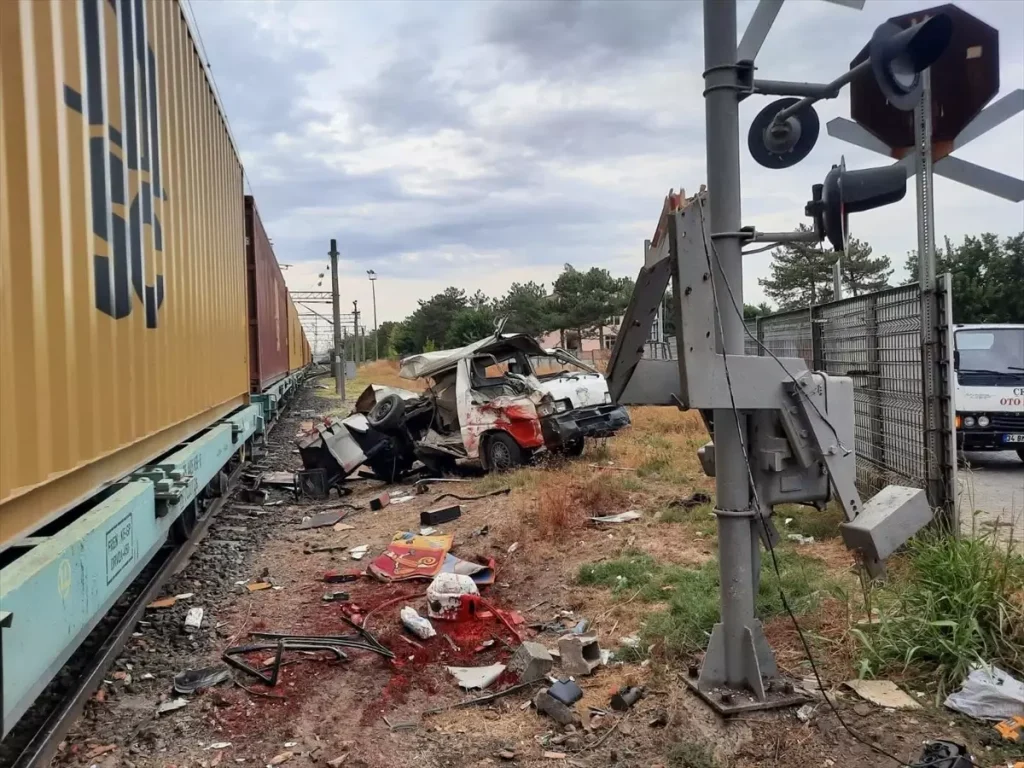 Tekirdağ’da Hemzemin Geçit Kazası