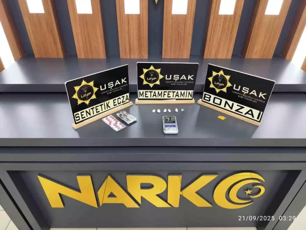 Uşak’ta Uyuşturucu Operasyonu: 4 Tutuklama