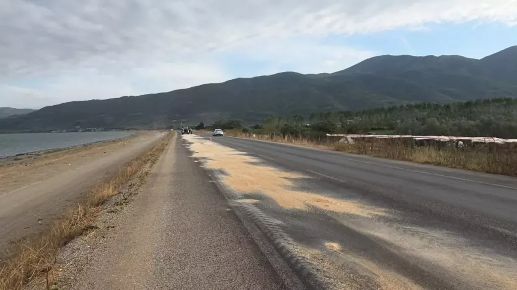 Akaryakıt Lekesi İznik Gölü’ne Sürücüleri Korkuttu