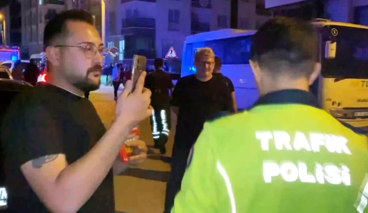 Alkollü Sürücü Polisi Zor Anlar Yaşattı