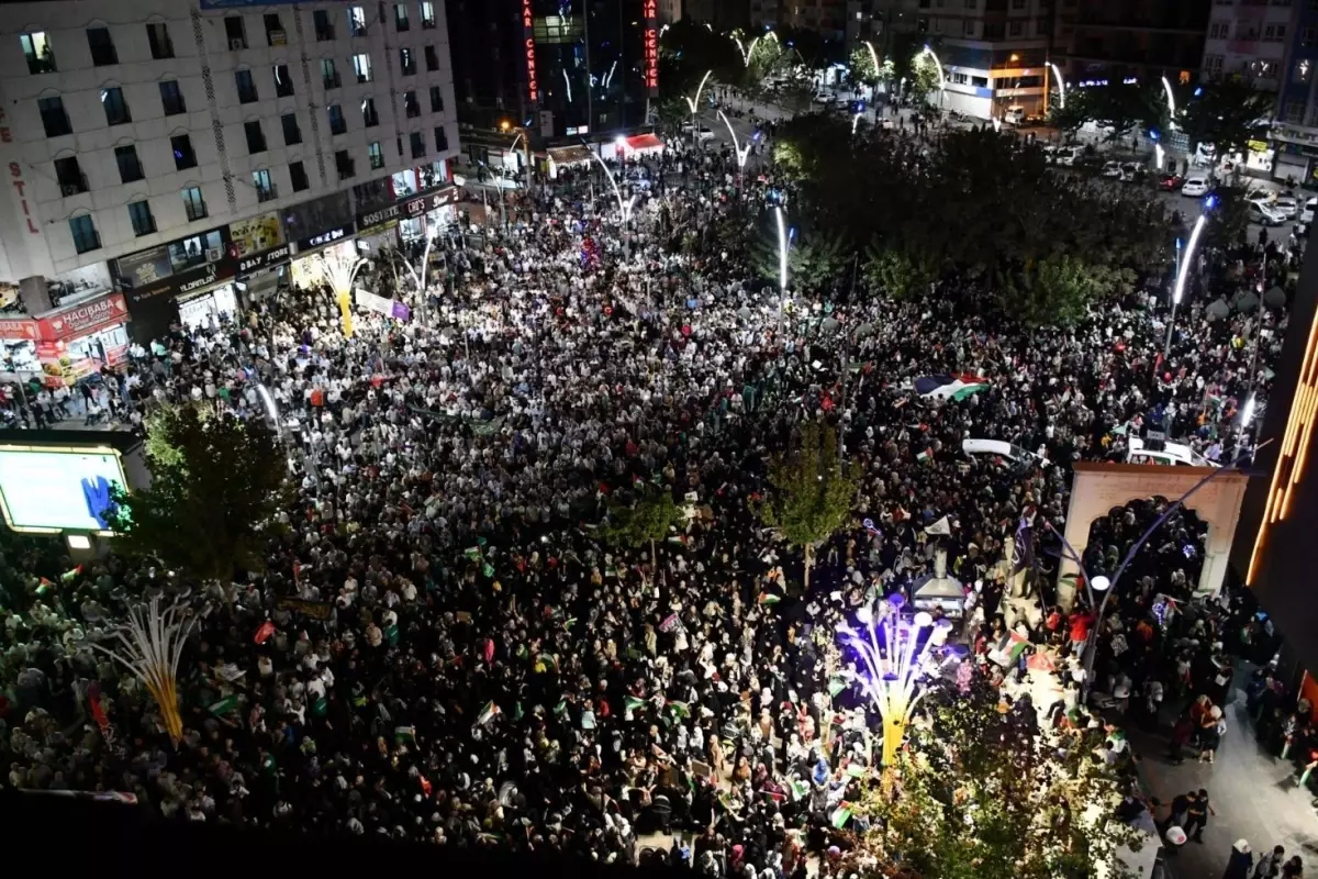 Batman’da İsrail’e Karşı Kitle Protestosu