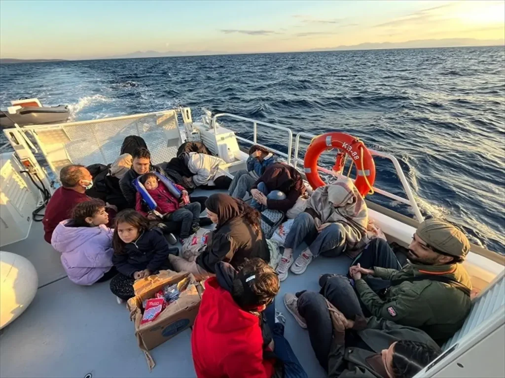 Bodrum Açıklarında Düzensiz Göçmen Operasyonu