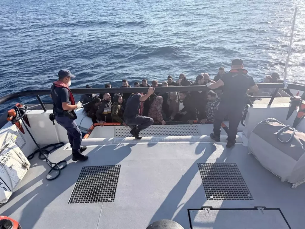 Bodrum Açıklarında Düzensiz Göçmen Operasyonu