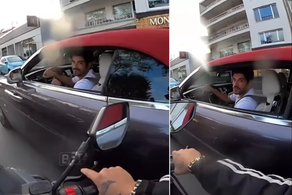 Burak Özçivit Trafikte Hayranıyla Göz Göze Geldi