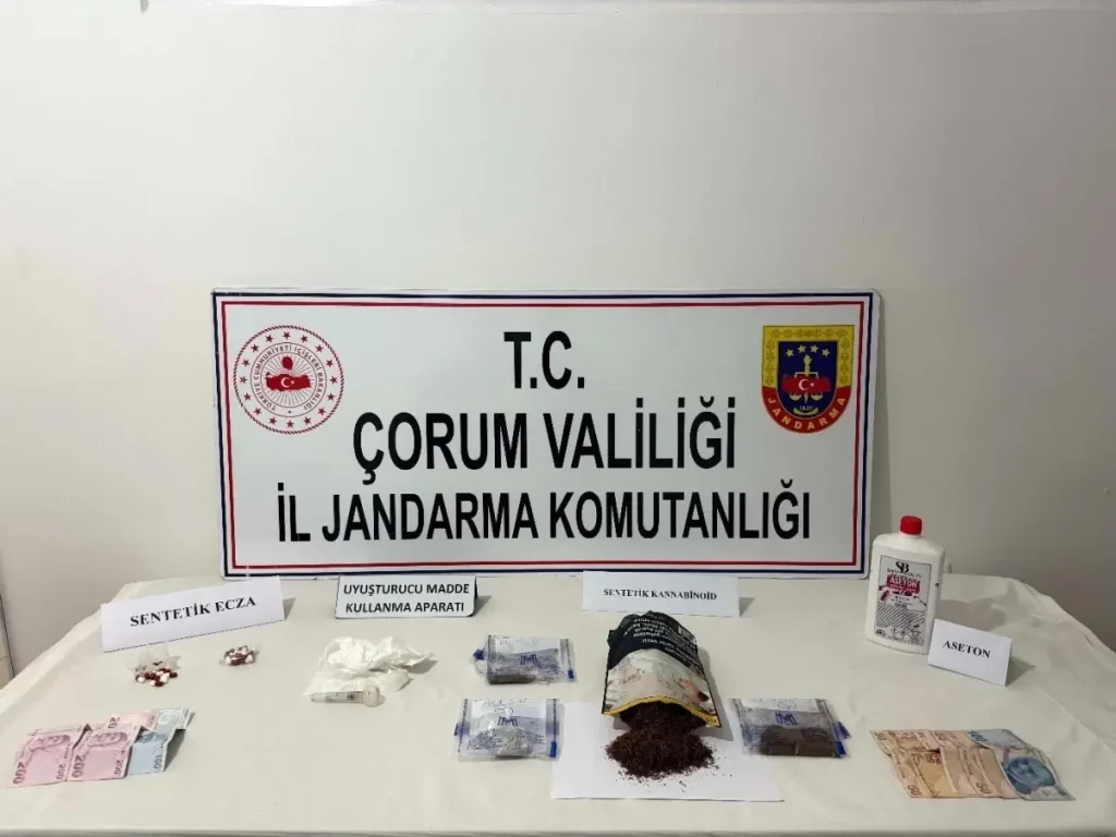 Çorum’da Uyuşturucu Operasyonları: 8 Gözaltı