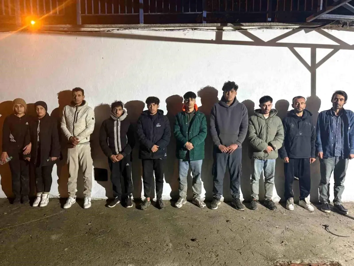 Edirne’de 17 Düzensiz Göçmen Yakalandı