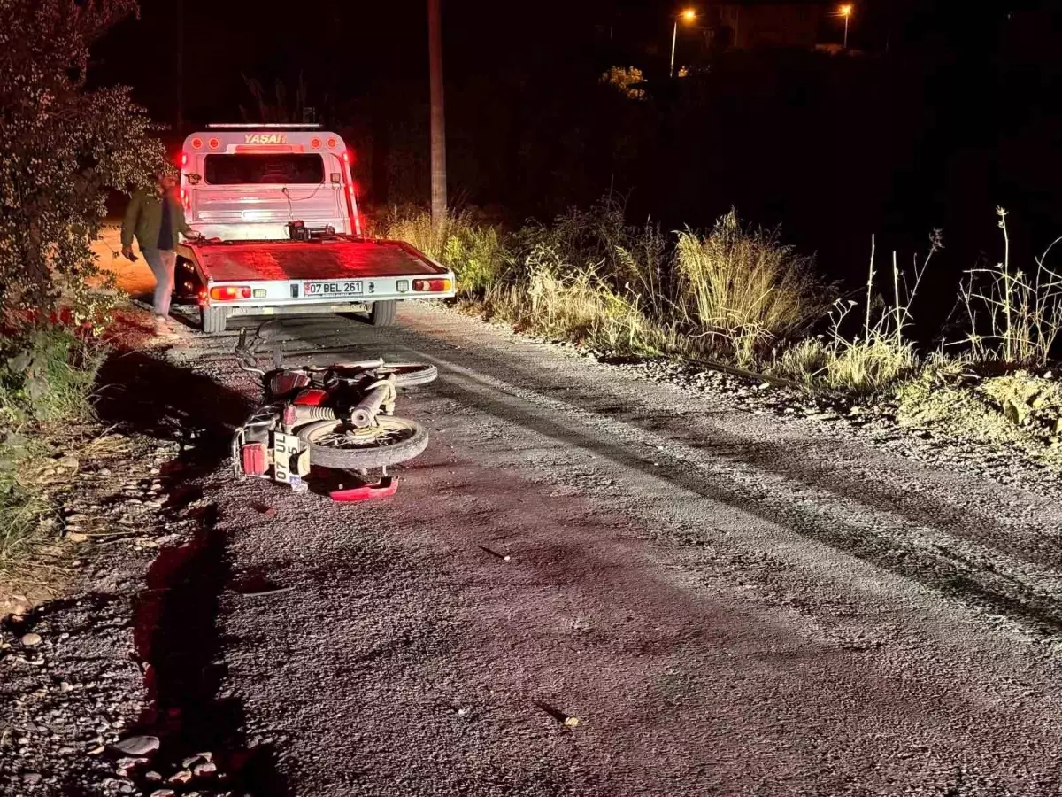 Alkollü Sürücü Motosiklet Kazasında Yaralandı