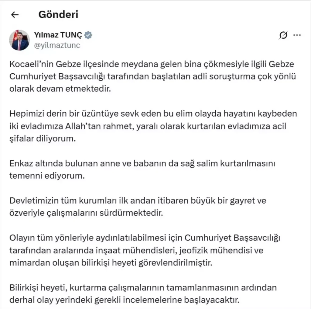 Bina Çökmesi: Adli Soruşturma ve Bilirkişi İncelemeleri