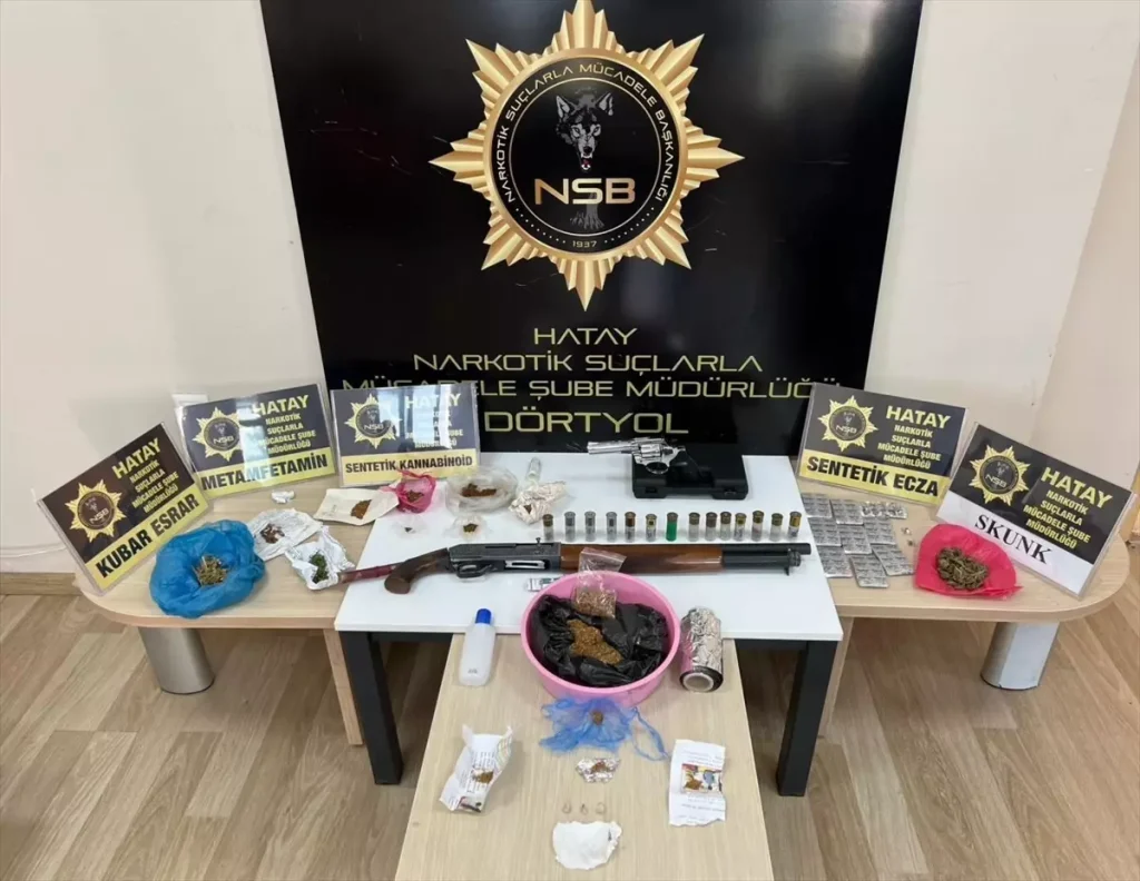 Hatay’da Uyuşturucu Operasyonu: 8 Şüpheli Gözaltında