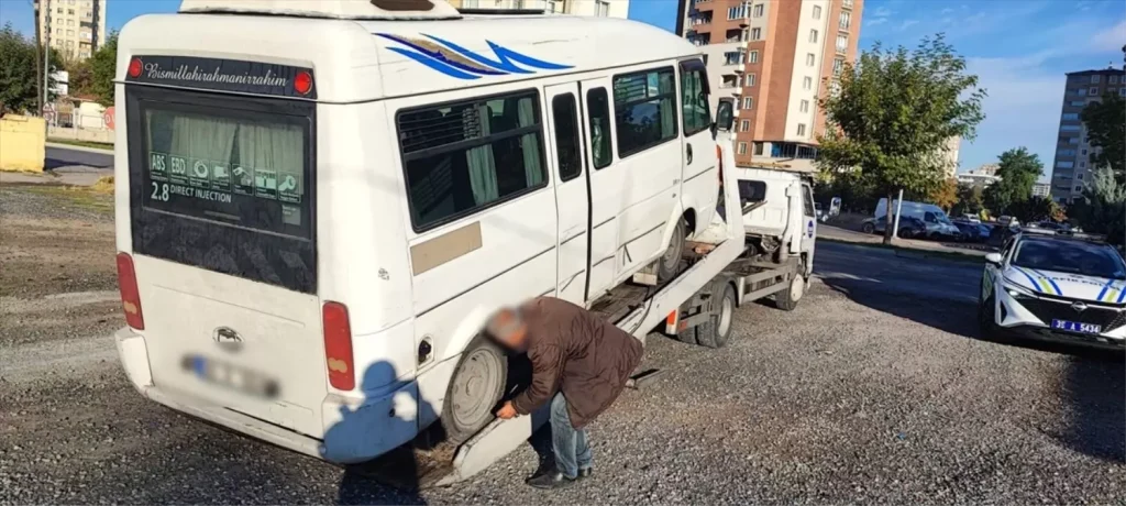 Kayseri’de Personel Servis Araçlarına Yoğun Denetim
