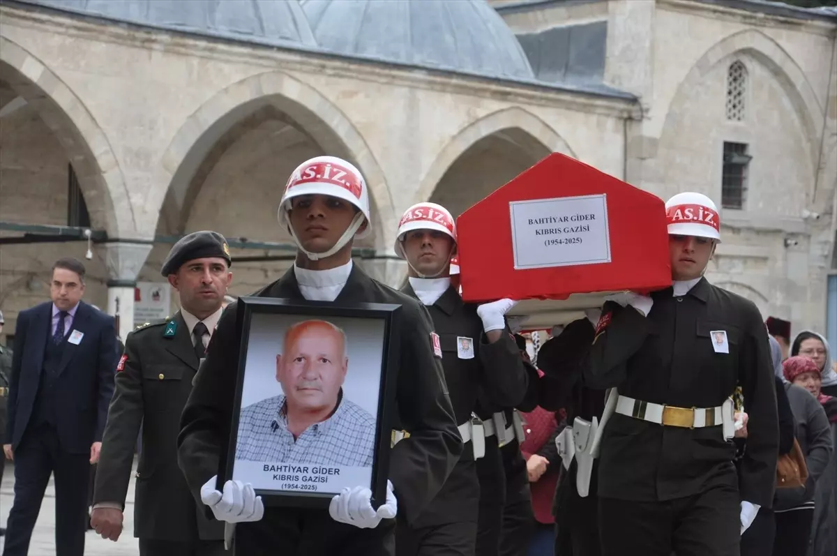 Kıbrıs Gazisi Bahtiyar Gider Son Yolculuğuna Uğurlandı
