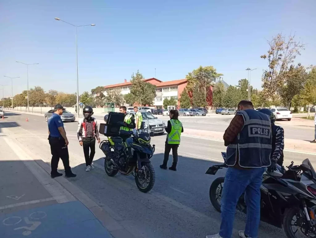 Konya’da Geniş Çaplı Motosiklet Denetimi Gerçekleştirildi