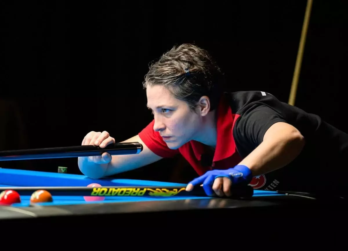 Milli Bilardocu Sinem Kökten Avrupa Şampiyonu Oldu