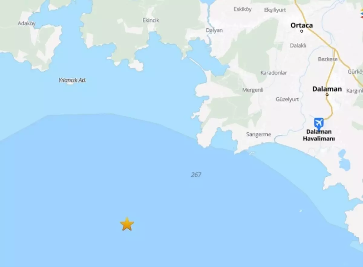 MUĞLA’nın Ortaca İlçesi Açıklarında Deprem!