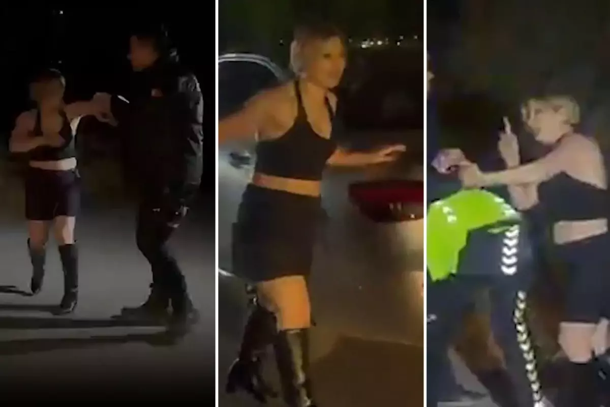 Alkollü Sürücü ve Kız Arkadaşı Polise Direndi