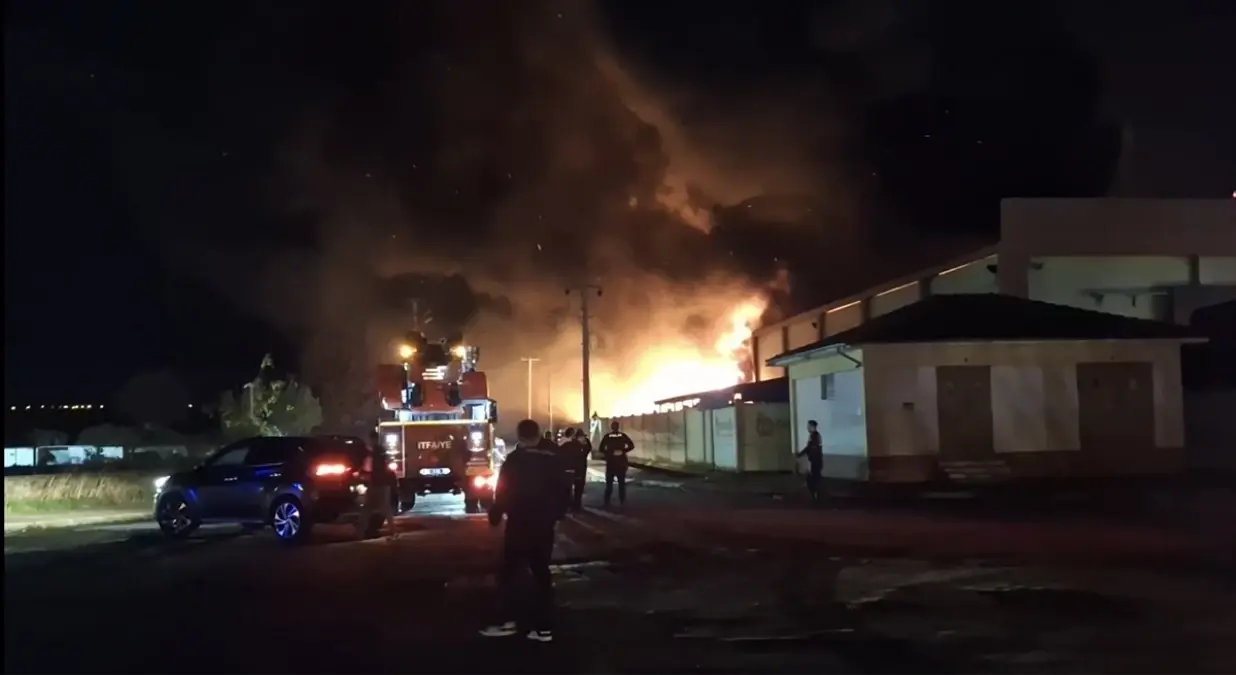 Samsun’da Geri Dönüşüm Fabrikasında Yangın Paniği