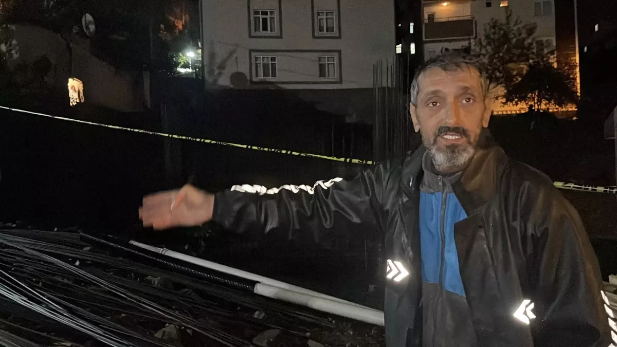 Gebze’de İnşaat Temeli Kazısı Sırasında Ev Duvarı Çöktü