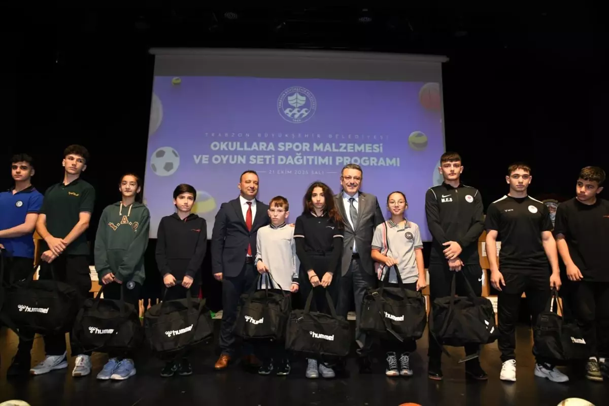 Trabzon’da Okullara Spor Desteği