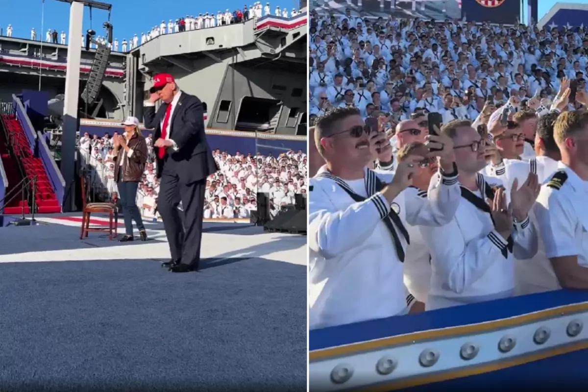 Trump’tan Denizcilere Moral Ziyareti