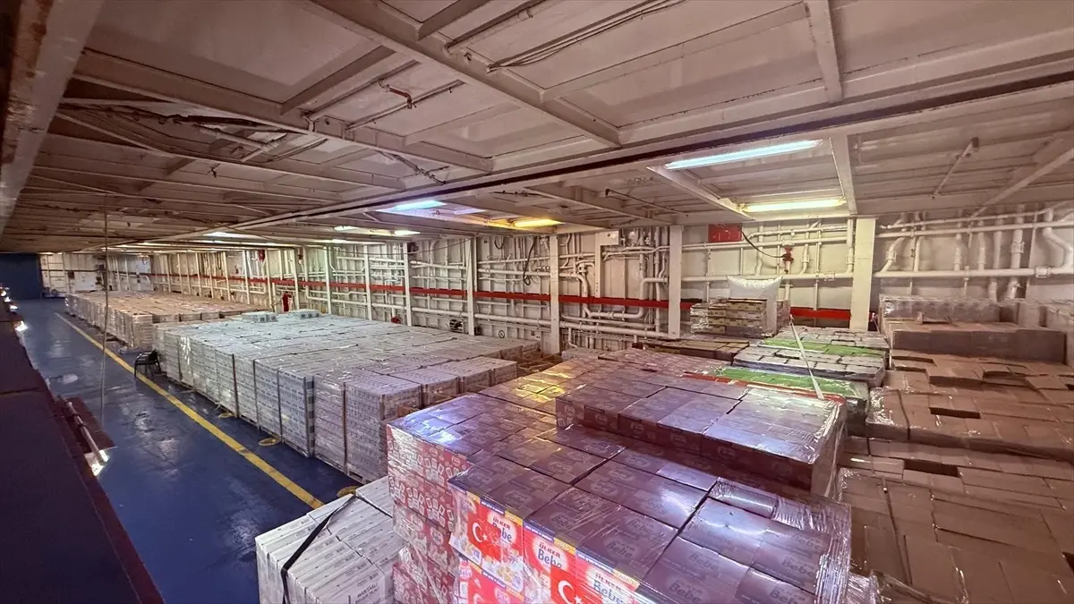 Türkiye’nin Gazze’ye 17. İyilik Gemisi Yardımı