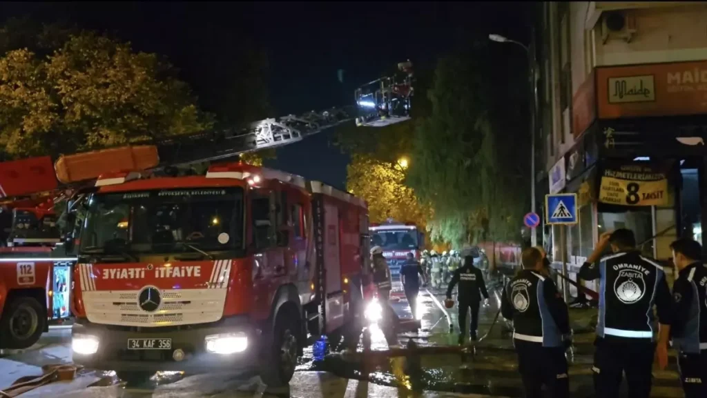 ÜMRANİYE’de Nalburda Çıkan Yangın Kontrol Altına Alındı