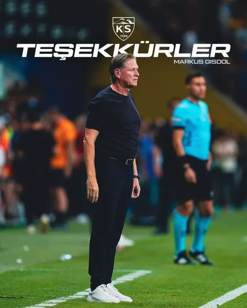Kayserispor, Teknik Direktör Markus Gisdol ile Anlaşmazlık Nedeniyle Yollarını Ayırdı