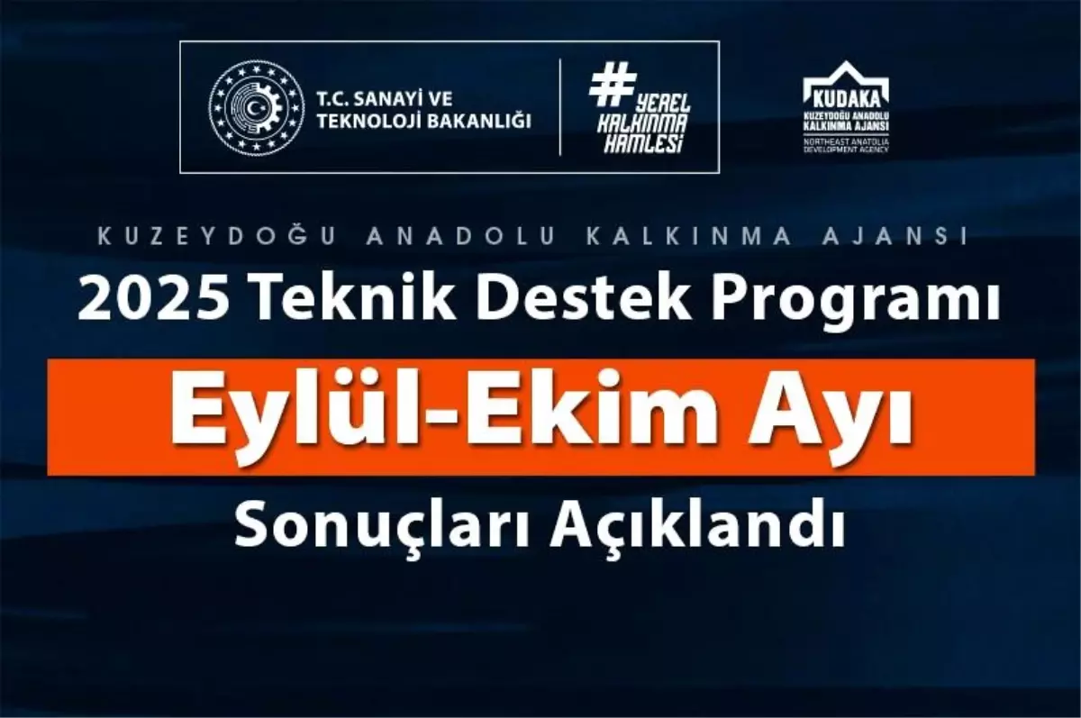 Teknik Destek Programı Başvuru Sonuçları Açıklandı
