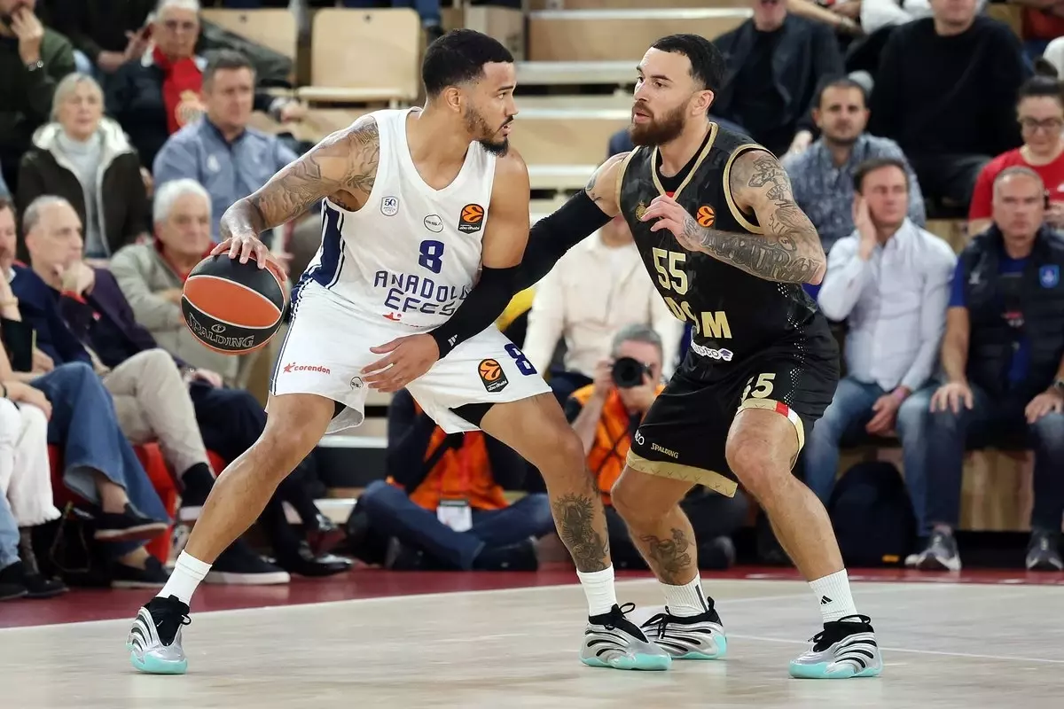 Anadolu Efes Monaco’ya 102-66 Yenildi, 8. Mağlubiyetini Aldı