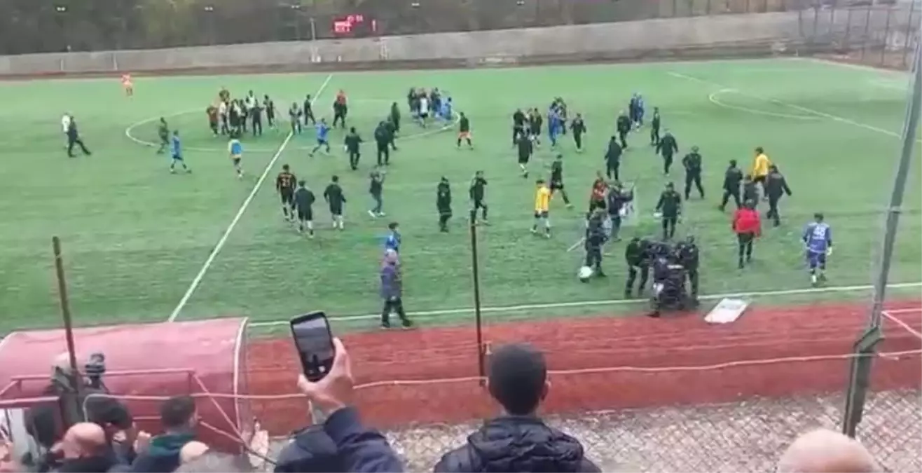 Armenik’te Amatör Maçta Kavga Çıktı