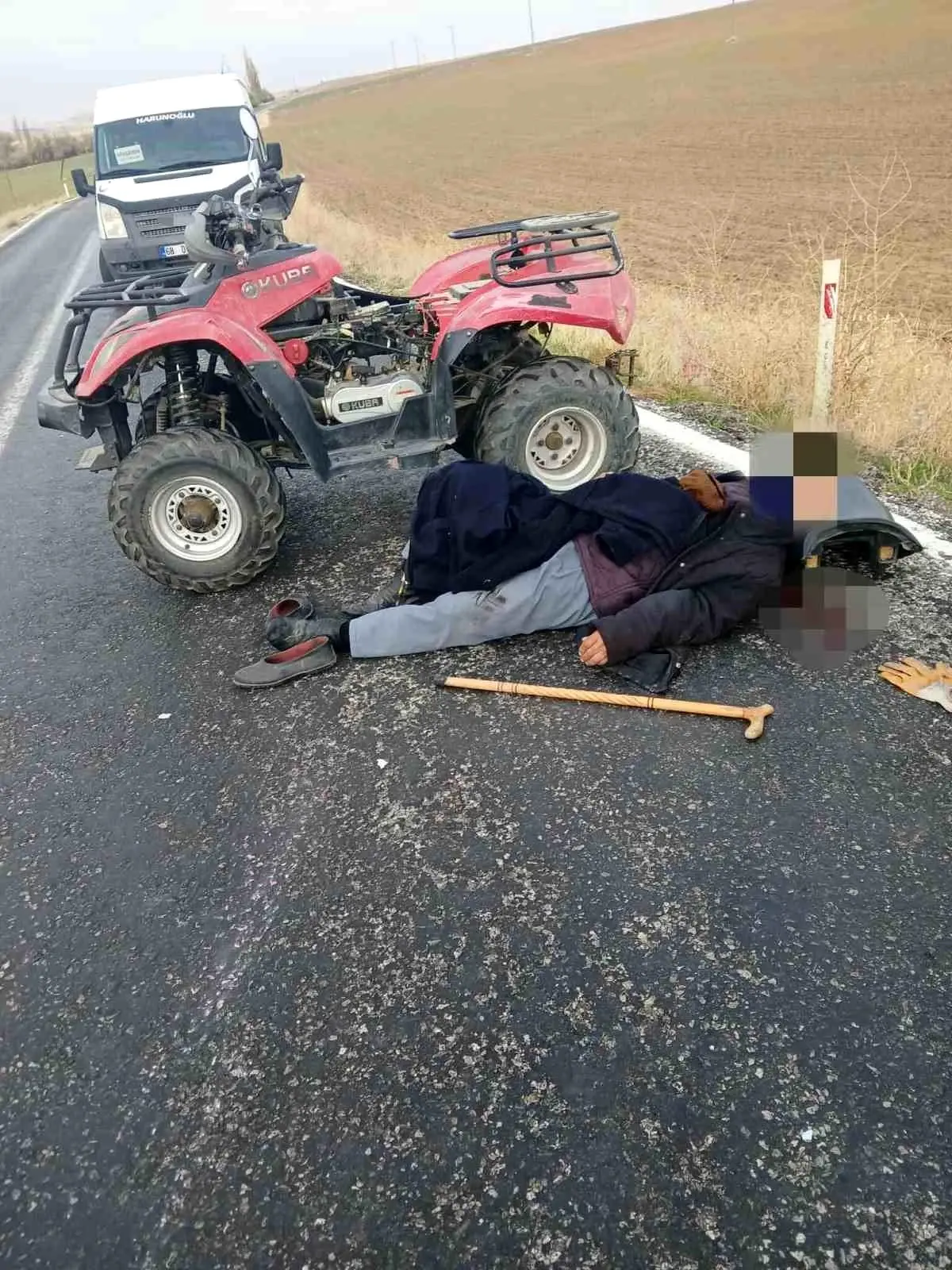 Aksaray’da ATV Kazası: 89 Yaşındaki Sürücü Ağır Yaralı