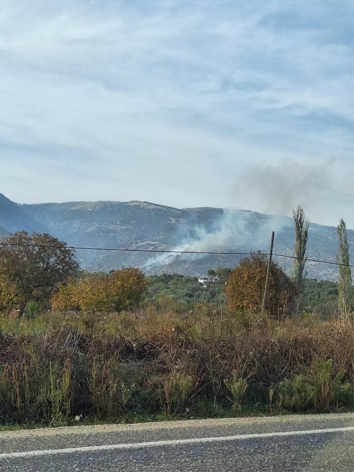 Bozdoğan’da Ziraat Alanında Korkutan Yangın