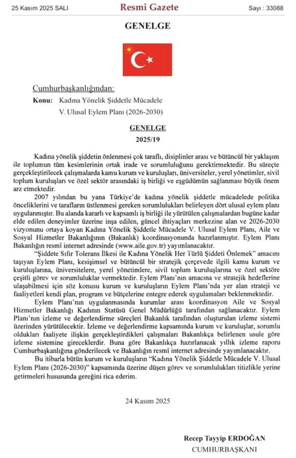 Bakan Göktaş: “2026-2030 Dönemini Kapsayan ‘Kadına Yönelik Şiddetle Mücadele 5’inci Ulusal Eylem Planımız’ Resmi Gazete’de Yayımlanarak Yürürlüğe Girdi”