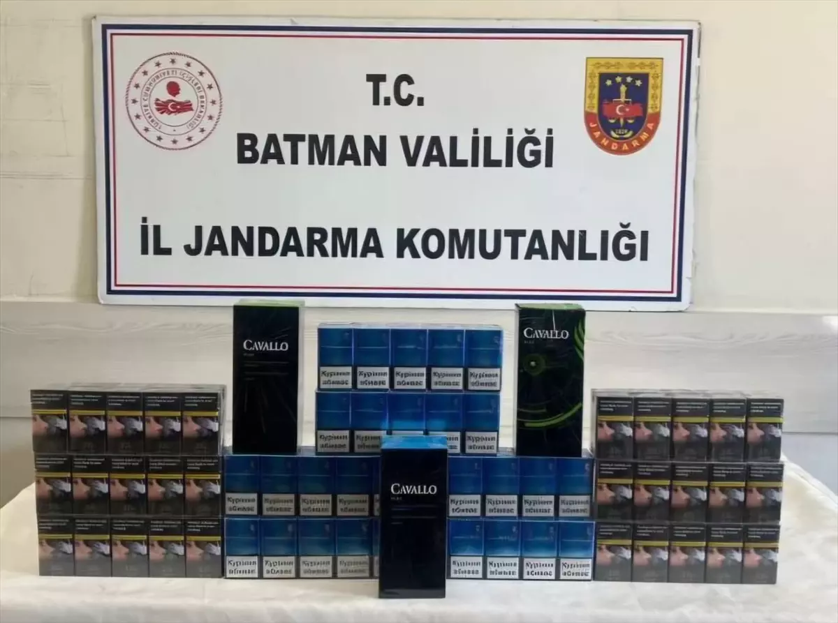 Hasankeyf’te 3.550 Paket Kaçak Sigara Ele Geçirildi