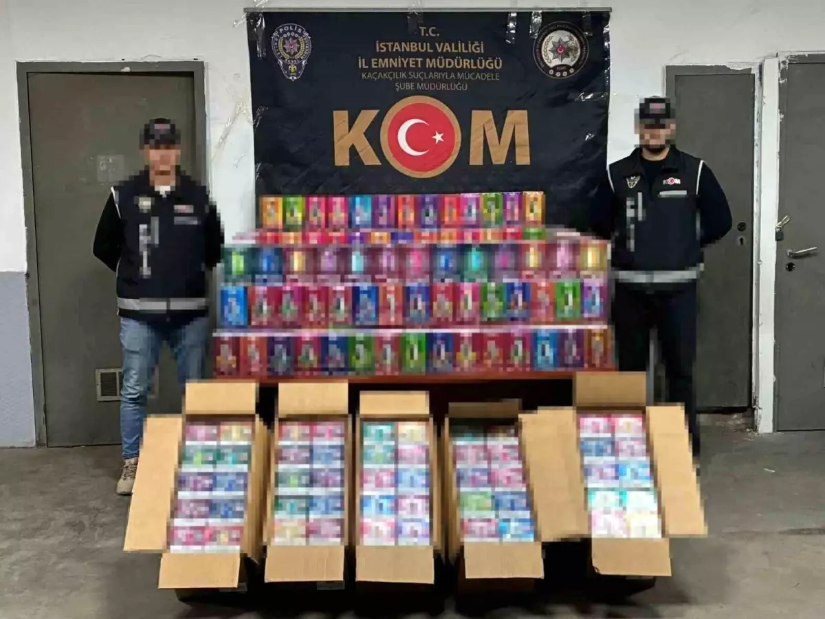 İstanbul’da Dron Destekli Kaçak Elektronik Sigara Operasyonu: 34.400 Cihaz Ele Geçirildi!