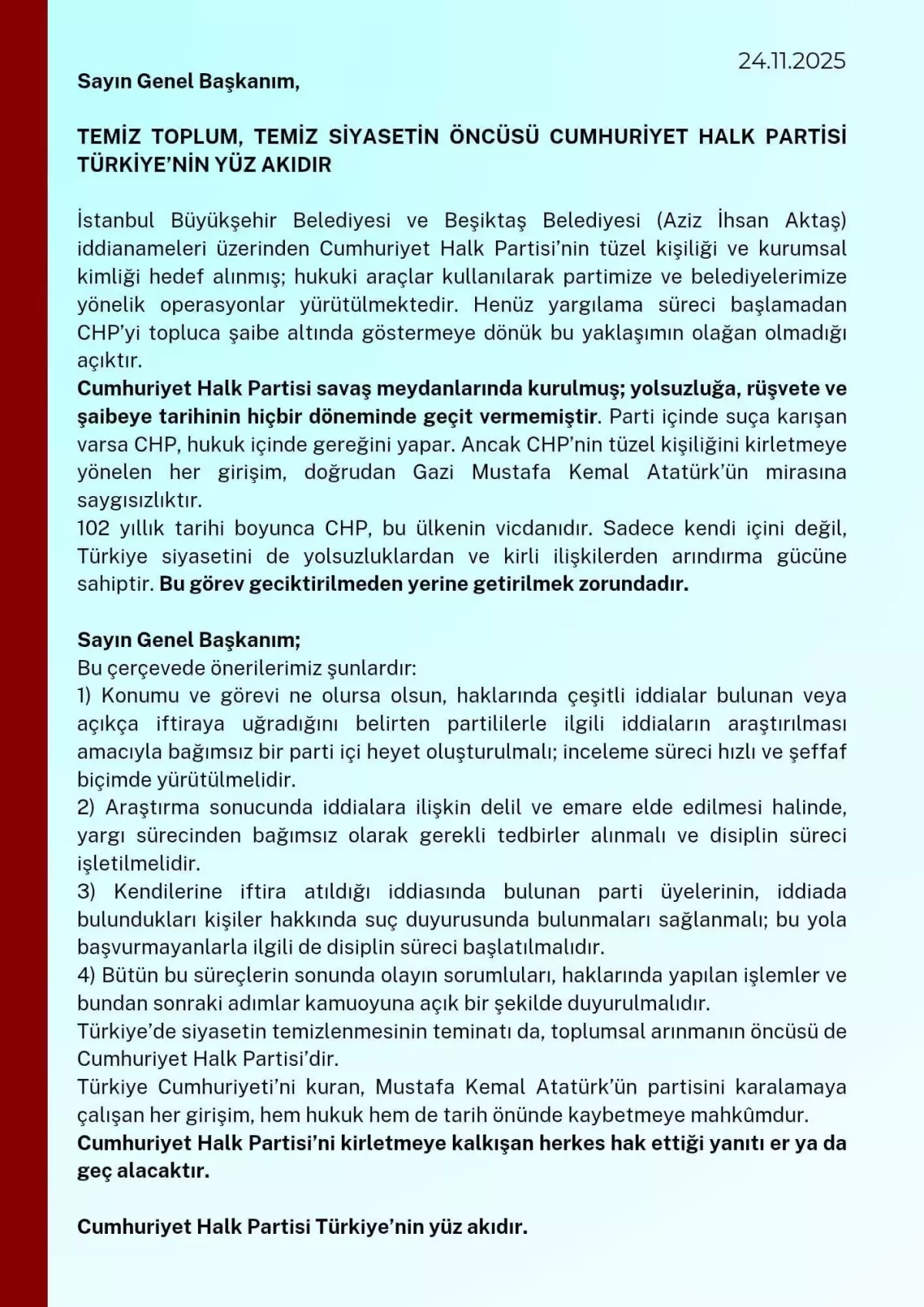 Eski Milletvekillerinden Temiz Siyaset Çağrısı