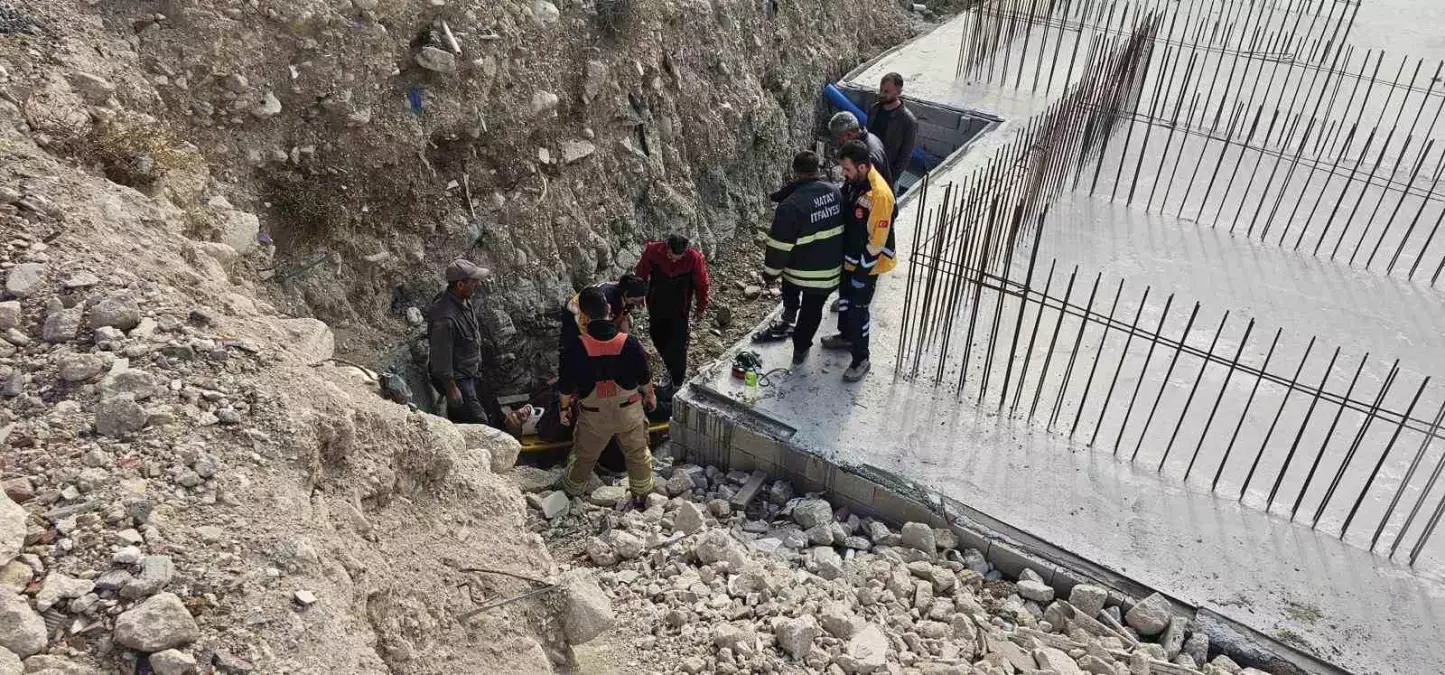 Hatay’ın Defne İlçesinde İnşaat Şantiyesinde Düşen Şahıs Hayati Kurtarıldı